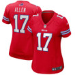 Josh Allen Buffalo Bills Women's Alternate Game Player Jersey - Red