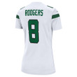 Aaron Rodgers New York Jets Women's Game Jersey - White