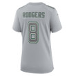 Aaron Rodgers New York Jets Women's Atmosphere Fashion Game Jersey - Heather Gray