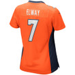 John Elway Denver Broncos Women's Game Retired Player Jersey - Orange