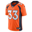 Men's Javonte Williams Denver Broncos  Vapor Untouchable Limited Jersey - Orange