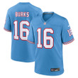 Treylon Burks Tennessee Titans Youth Oilers Throwback Player Game Jersey - Light Blue