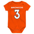 Men's Russell Wilson Denver Broncos Newborn &amp; Infant Team Player Bodysuit - Orange