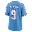 Men's Steve McNair Tennessee Titans Oilers Throwback Retired Player Game Jersey - Light Blue