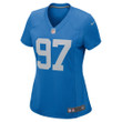 Aidan Hutchinson Detroit Lions Women's Alternate Game Jersey - Blue