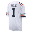 Men's Justin Fields Chicago Bears 2021 NFL Draft First Round Pick Alternate Classic Game Jersey - White