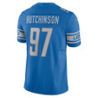 Men's Aidan Hutchinson Detroit Lions Vapor F.U.S.E. Limited Jersey - Blue