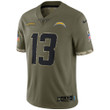 Men's Keenan Allen Los Angeles Chargers 2022 Salute To Service Limited Jersey - Olive