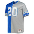 Men's Barry Sanders Detroit Lions Mitchell &amp; Ness Big &amp; Tall Split Legacy Retired Player Replica Jersey - Blue/Silver