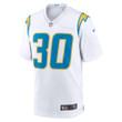 Men's Austin Ekeler Los Angeles Chargers Game Jersey - White