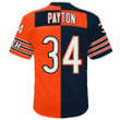 Walter Payton Chicago Bears Mitchell &amp; Ness Youth Split Legacy Jersey - Navy/Orange