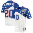 Men's Barry Sanders NFC Mitchell &amp; Ness 1994 Pro Bowl Authentic Jersey - White/Blue