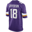 Men's Justin Jefferson Minnesota Vikings Player Game Jersey - Purple