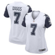 Trevon Diggs Dallas Cowboys Women's Team Game Jersey - White