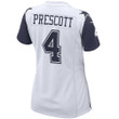 Dak Prescott Dallas Cowboys Women's Alternate Game Jersey - White