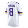 Men's Kirk Cousins Minnesota Vikings Game Player Jersey - White