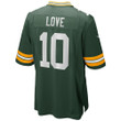 Men's Jordan Love Green Bay Packers Player Game Jersey - Green