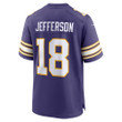 Men's Justin Jefferson Minnesota Vikings Classic Player Game Jersey - Purple