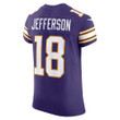 Men's Justin Jefferson Minnesota Vikings Alternate Vapor F.U.S.E. Elite Jersey - Purple
