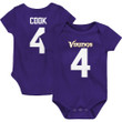 Men's Dalvin Cook Minnesota Vikings Newborn &amp; Infant Team Player Bodysuit - Purple