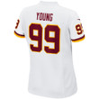 Chase Young Washington Football Team Women's Game Player Jersey - White