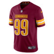 Men's Chase Young Washington Commanders Vapor Limited Jersey - Burgundy