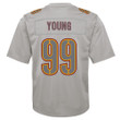 Chase Young Washington Commanders Youth Atmosphere Fashion Game Jersey - Gray