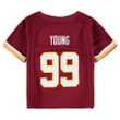 Men's Chase Young Washington Football Team Infant Game Jersey - Burgundy