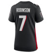 Bijan Robinson Atlanta Falcons Women's 2023 NFL Draft First Round Pick Game Jersey - Black