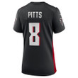 Kyle Pitts Atlanta Falcons Women's 2021 NFL Draft First Round Pick Player Game Jersey - Black