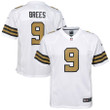 Drew Brees New Orleans Saints Youth Color Rush Game Jersey - White