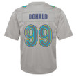 Aaron Donald Los Angeles Rams Youth Atmosphere Game Jersey - Gray