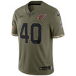 Men's Pat Tillman Arizona Cardinals 2022 Salute To Service Retired Player Limited Jersey - Olive