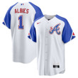 Men's Ozzie Albies Atlanta Braves 2023 City Connect Replica Player Jersey - White