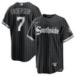 Men's Tim Anderson Chicago White Sox City Connect Replica Player Jersey - Black