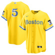 Men's Enrique Hernandez Boston Red Sox City Connect Replica Player Jersey - Gold/Light Blue