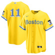 Men's Rafael Devers Boston Red Sox City Connect Replica Player Jersey - Gold/Light Blue