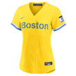 Rafael Devers Boston Red Sox Women's City Connect Replica Player Jersey - Gold
