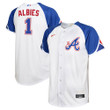 Men's Ozzie Albies Atlanta Braves Toddler 2023 City Connect Replica Player Jersey - White