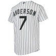 Tim Anderson Chicago White Sox Youth Alternate Replica Player Jersey - White