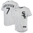 Tim Anderson Chicago White Sox Youth Alternate Replica Player Jersey - White
