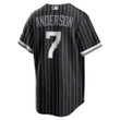 Men's Tim Anderson Chicago White Sox City Connect Replica Player Jersey - Black