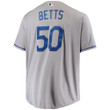 Men's Mookie Betts Los Angeles Dodgers Big &amp; Tall Replica Player Jersey - Gray