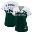 Charlie Blackmon Colorado Rockies Women's City Connect Replica Player Jersey - White/Forest Green