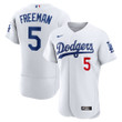 Men's Freddie Freeman Los Angeles Dodgers Authentic Player Jersey - White