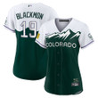 Charlie Blackmon Colorado Rockies Women's 2022 City Connect Replica Player Jersey - Green