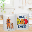 Best Dad Ever Mug, Super Dad Coffee Mug, Super Hero Mug, Dragon Ball Mug, Personalized Mug, New Dad Mug, Father Day Mug, Dad Ceramic Mug