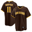 Men's Yu Darvish San Diego Padres Alternate Replica Player Jersey - Brown
