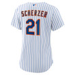 Max Scherzer New York Mets Women's Home Replica Player Jersey - White