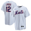 Men's Francisco Lindor New York Mets Home Replica Player Jersey - White